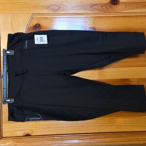 Women's Black Capris Capri Walking Hiking Cabela's Trail Trainer LARGE / XL $50
